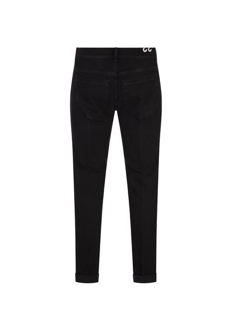 Jeans George Skinny In Denim Nero Effetto Used DONDUP | UP232-DSH337 IS6999